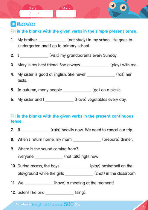 Exam Ready English Grammar 500 2A