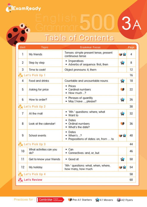 Exam Ready English Grammar 500 3A