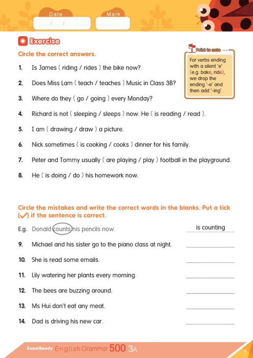 Exam Ready English Grammar 500 3A