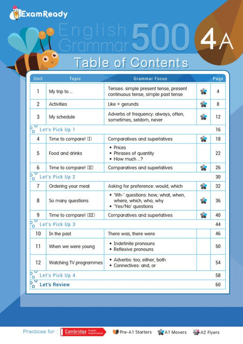 Exam Ready English Grammar 500 4A