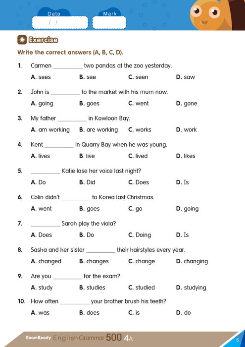 Exam Ready English Grammar 500 4A