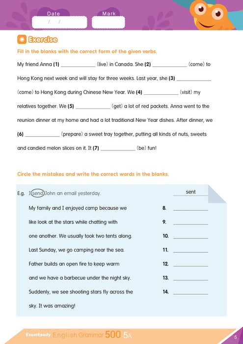 Exam Ready English Grammar 500 5A