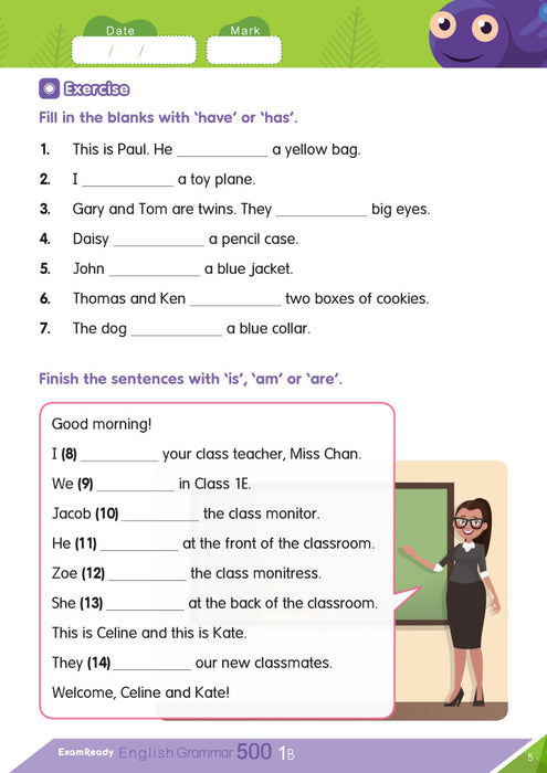 Exam Ready English Grammar 500 1B