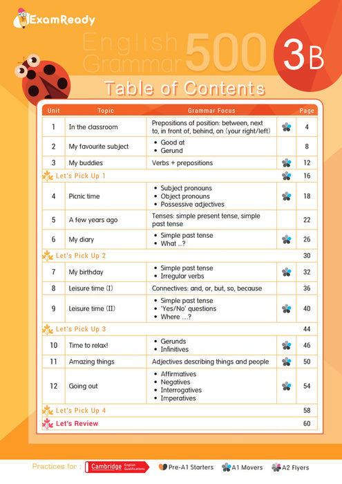 Exam Ready English Grammar 500 3B