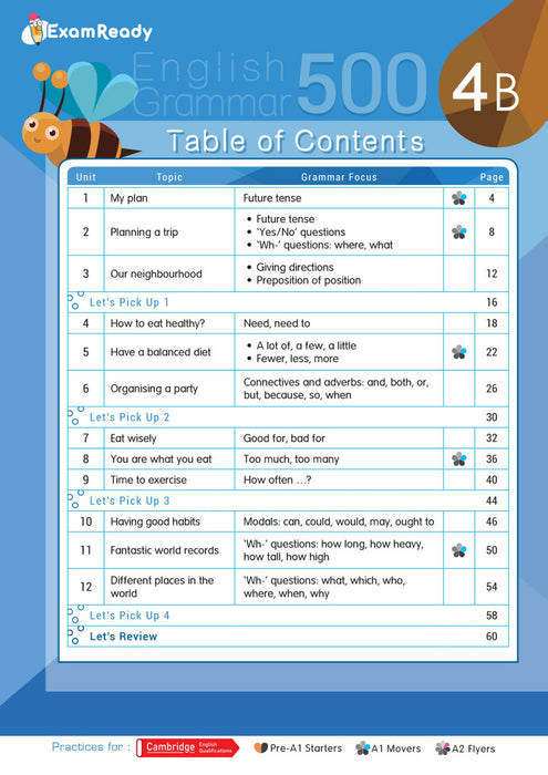 Exam Ready English Grammar 500 4B