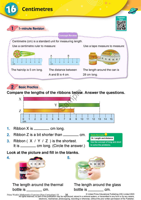 Prime Weekly Maths Exercises 1A