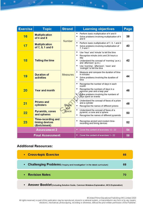 Prime Weekly Maths Exercises 2A