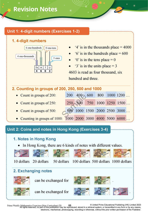 Prime Weekly Maths Exercises 2B