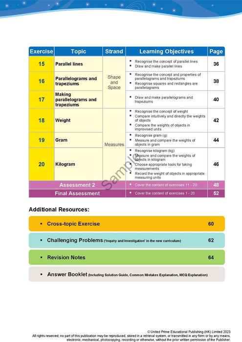 Prime Weekly Maths Exercises 3A