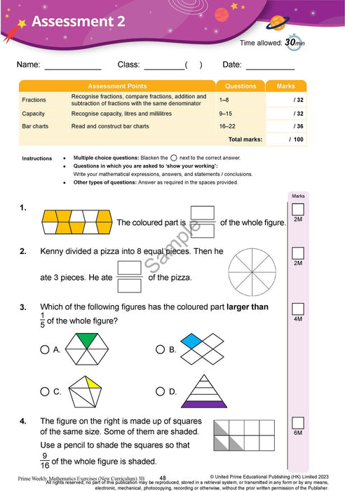 Prime Weekly Maths Exercises 3B