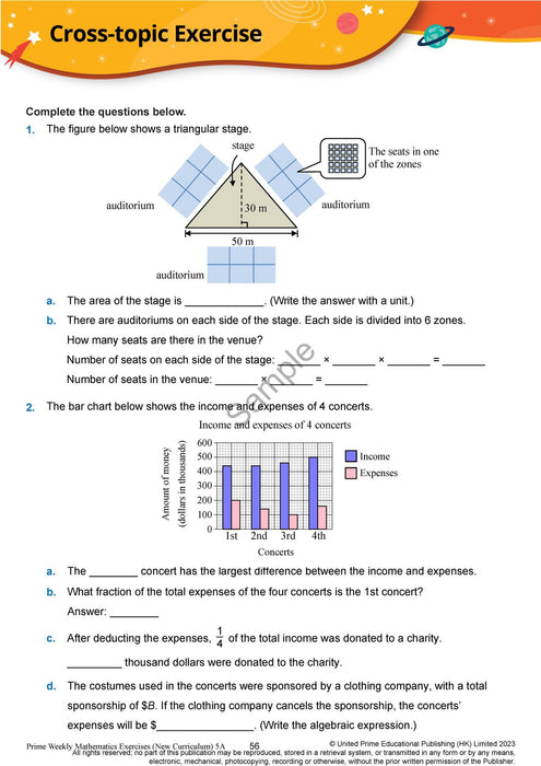 Prime Weekly Maths Exercises 5A