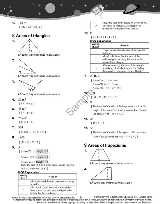 Prime Weekly Maths Exercises 5A