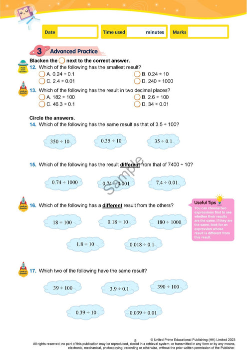 Prime Weekly Maths Exercises 6A