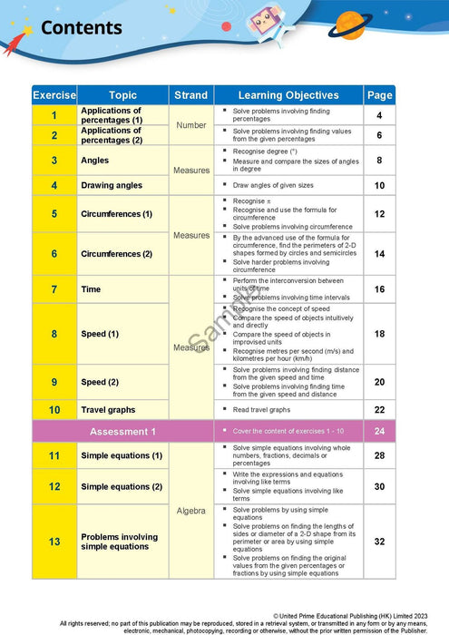 Prime Weekly Maths Exercises 6B