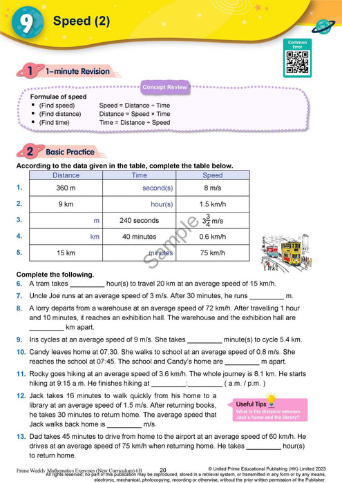 Prime Weekly Maths Exercises 6B