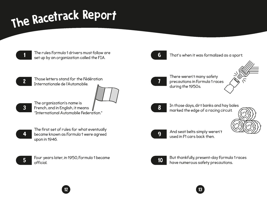 96 Facts About Formula 1 : Quizzes, Quotes, Questions, and More! With Bonus Journal Pages for Writing!