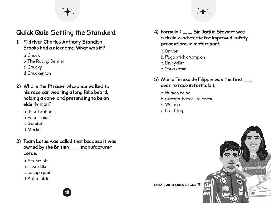 96 Facts About Formula 1 : Quizzes, Quotes, Questions, and More! With Bonus Journal Pages for Writing!