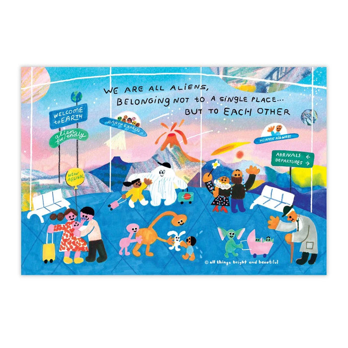 Aliens Postcard 外星人明信片