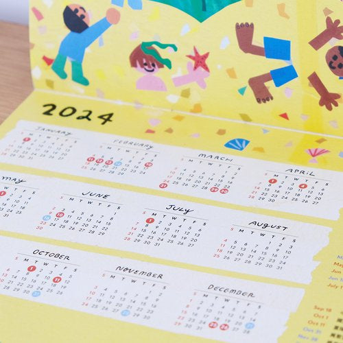 2024 Wall Calendar 掛曆 // Before robots take over the world, let’s not forget to be human //