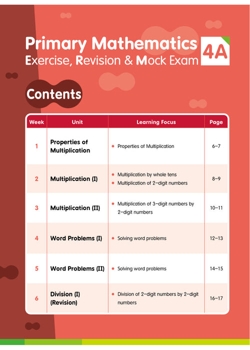 Primary Mathematics: Exercise, Revision & Mock Exam 4A