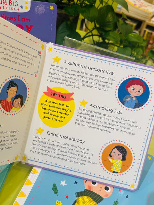 Little Big Feelings 4 Books Set B（Angry, Sad, Happy, Sorry）❣️Christmas deal! Buy both set A+B GET 'Hello Santa' + 'Ten Christmas Buttoms'