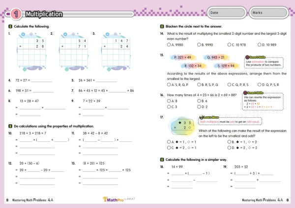 MathPro for HKAT Mastering Math Problems 4A