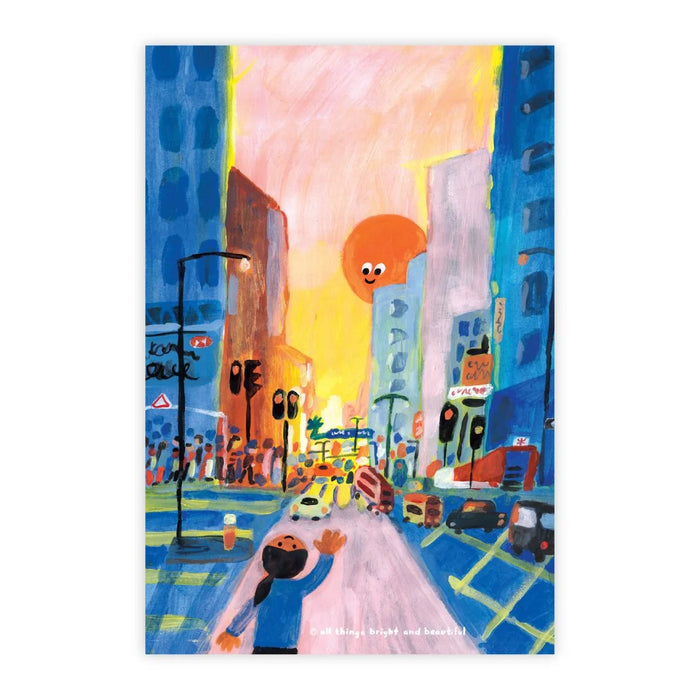 Mong Kok Sunset Postcard 旺角日落明信片