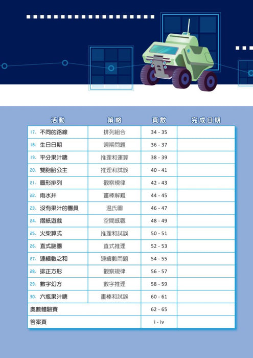 高思維訓練 – 奧數策略體驗營 (一至六年級)