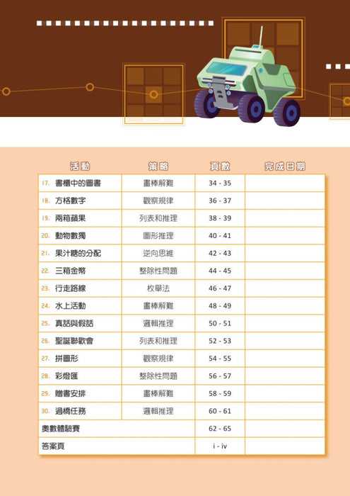 高思維訓練 – 奧數策略體驗營 (一至六年級)