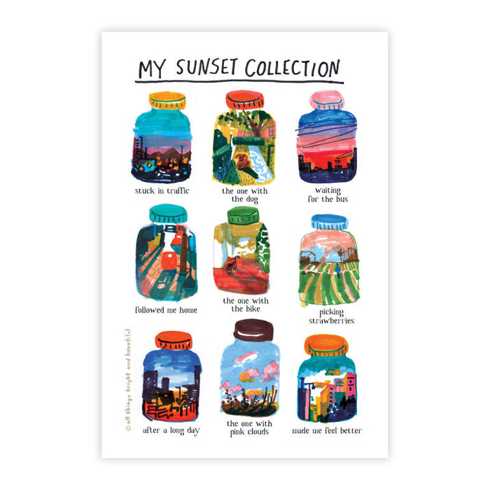 Sunset Collection Postcard 我的夕陽‪收藏‬明信片