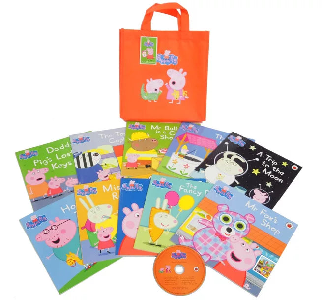 Peppa Pig (Orange Bag) (10 Books + CD)