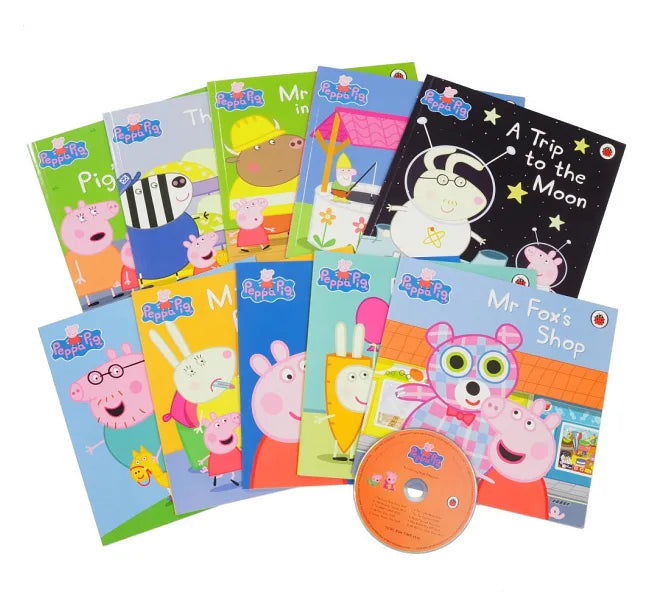 Peppa Pig (Orange Bag) (10 Books + CD)