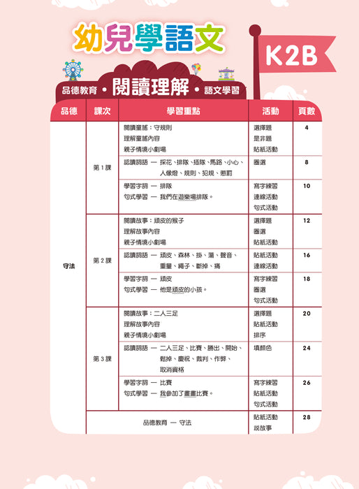 Teacher's Choice：幼兒學語文 ‧品德教育‧閱讀理解‧語文學習 K2B