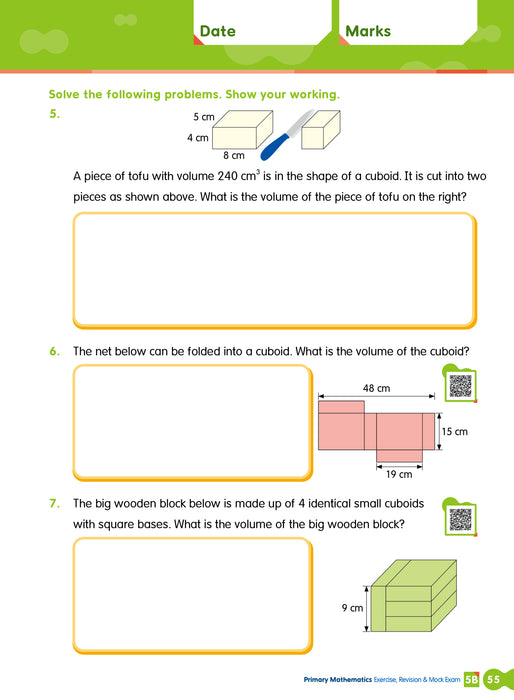 Primary Mathematics: Exercise, Revision & Mock Exam 5B