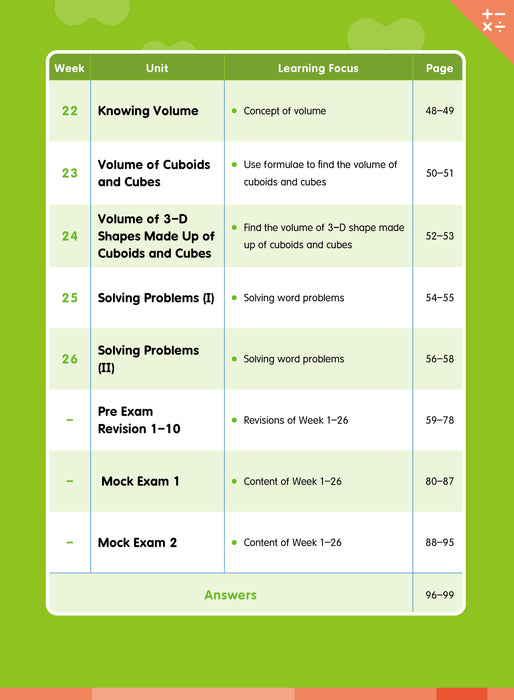 Primary Mathematics: Exercise, Revision & Mock Exam 5B