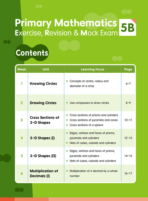 Primary Mathematics: Exercise, Revision & Mock Exam 5B