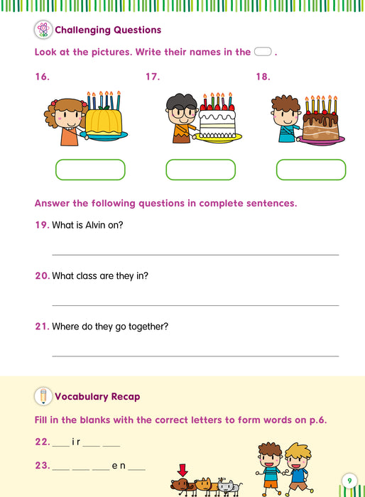 Primary English - Comprehension & Vocabulary 1A