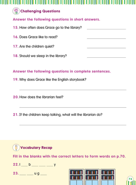 Primary English - Comprehension & Vocabulary 1B