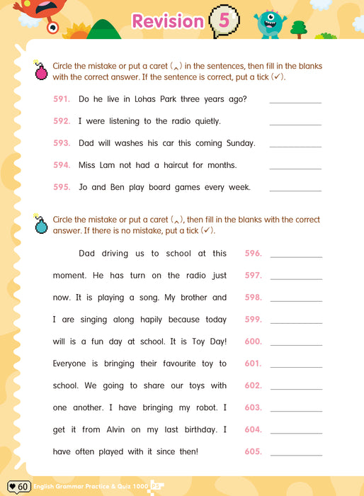 English Proofreading Practice & Quiz 1000 P5