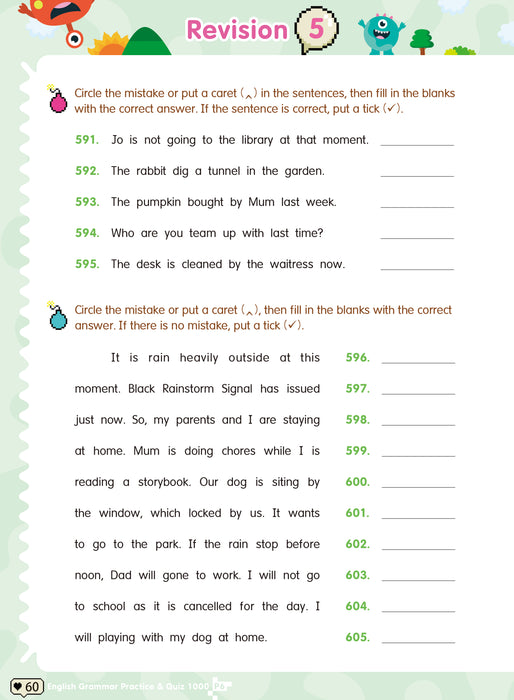 English Proofreading Practice & Quiz 1000 P6