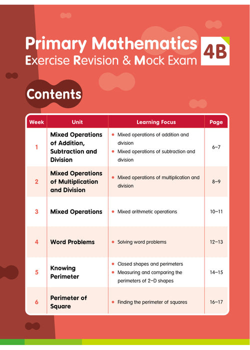 Primary Mathematics: Exercise, Revision & Mock Exam 4B