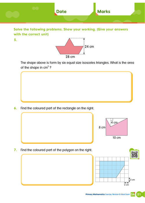 Primary Mathematics: Exercise, Revision & Mock Exam 5A