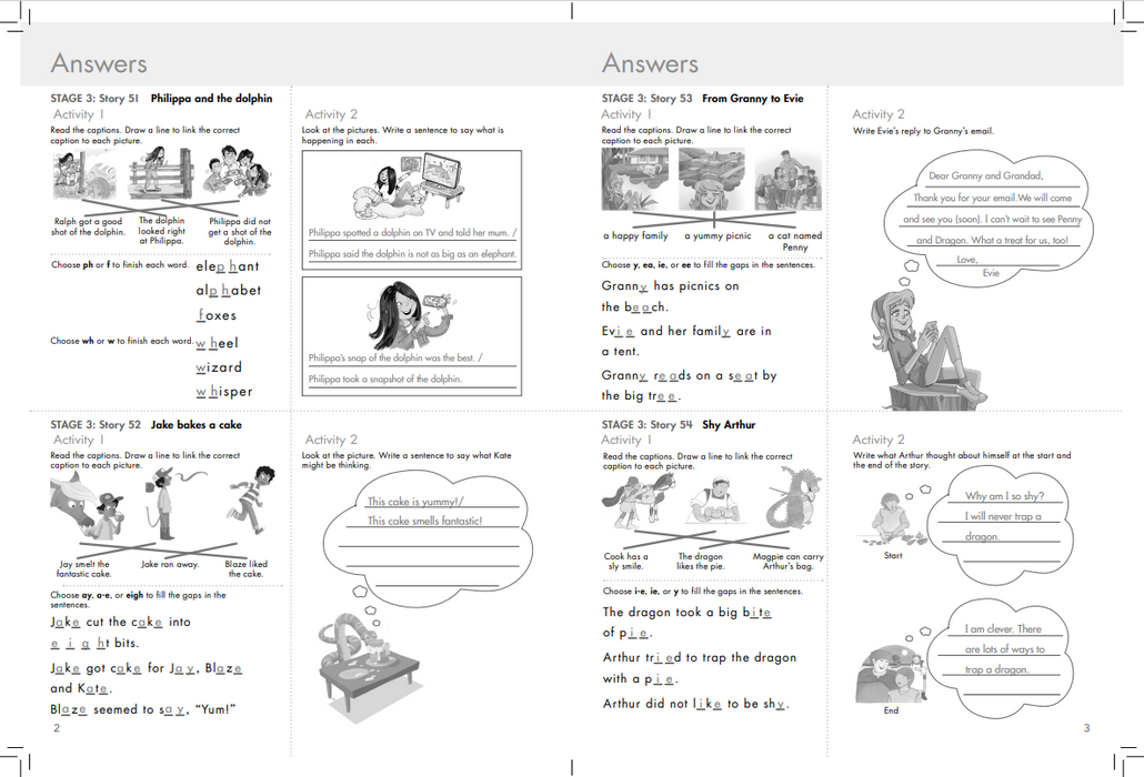 Forward Phonics - Activity Book with Answer Key (Stage 3-orange)