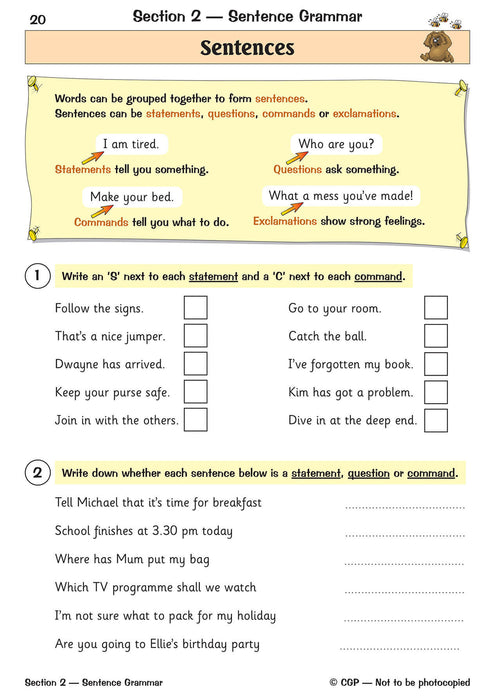 KS2 English: Grammar, Punctuation and Spelling Workbook - Ages 7-11