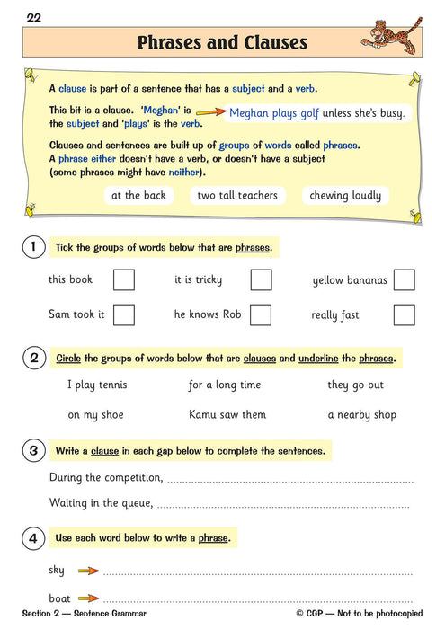 KS2 English: Grammar, Punctuation and Spelling Workbook - Ages 7-11