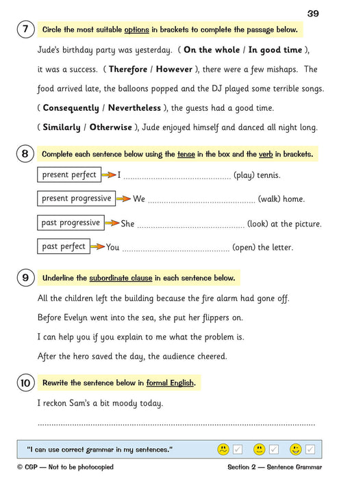 KS2 English: Grammar, Punctuation and Spelling Workbook - Ages 7-11