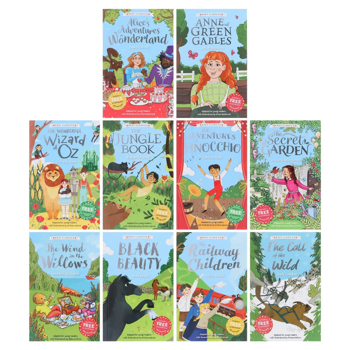 The Children's Easy Classics 10 Book Collection Vol 1 (with QR code audio)