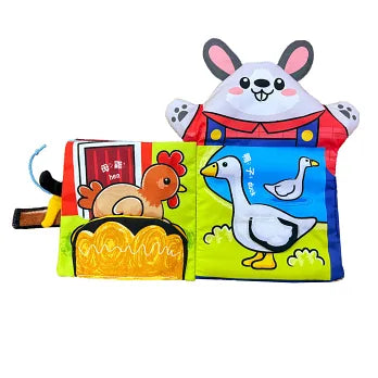 抱抱手偶 寶寶互動布書 ：農場動物