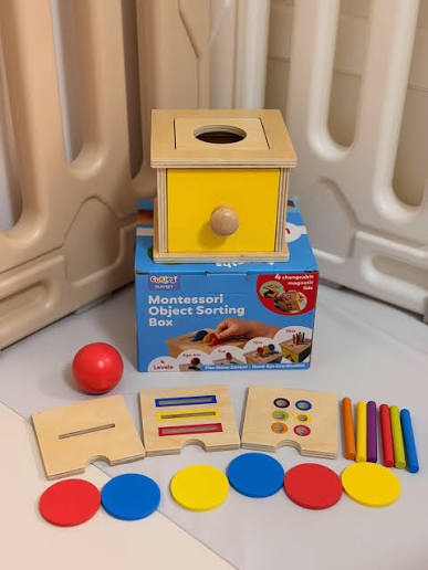 Curios®️蒙氏4合1小手肌探索盒Montessori Object Box