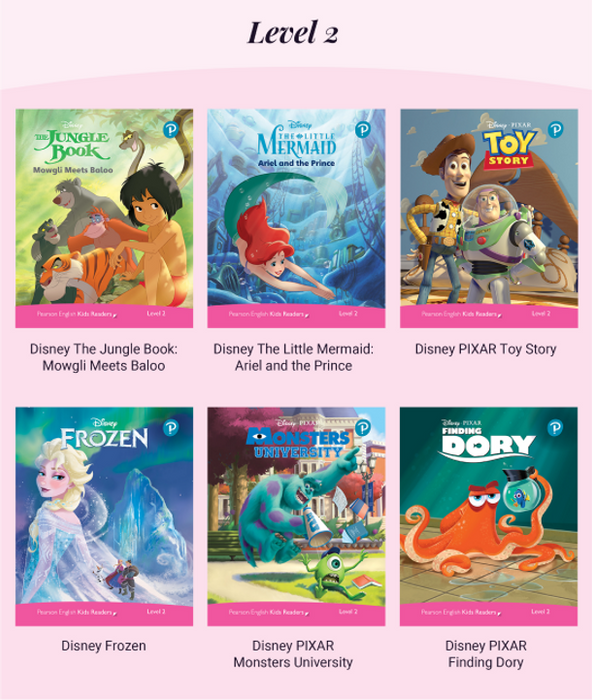 Pearson - Disney Level Reader - Level 2 (6 books)